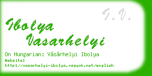 ibolya vasarhelyi business card