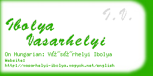 ibolya vasarhelyi business card